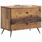 Preview: Nachttisch Altholz 62 x 34,5 x 47,5 cm Holzwerkstoff