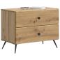 Preview: Nachttisch Artisan-Eiche 62 x 34,5 x 47,5 cm Holzwerkstoff
