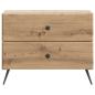 Preview: Nachttisch Artisan-Eiche 62 x 34,5 x 47,5 cm Holzwerkstoff
