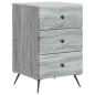Preview: Nachttisch Sonoma-Grau 43 x 41 x 66,5 cm Holzwerkstoff