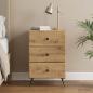 Preview: ARDEBO.de - Nachttisch Artisan-Eiche 43 x 41 x 66,5 cm Holzwerkstoff