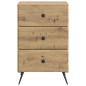 Preview: Nachttisch Artisan-Eiche 43 x 41 x 66,5 cm Holzwerkstoff