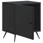 Preview: Nachttisch Schwarz 43 x 34,5 x 50 cm Holzwerkstoff