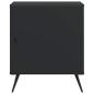 Preview: Nachttisch Schwarz 43 x 34,5 x 50 cm Holzwerkstoff