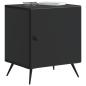 Preview: Nachttisch 2 stk. Schwarz 43 x 34,5 x 50 cm Holzwerkstoff