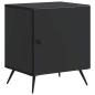 Preview: Nachttisch 2 stk. Schwarz 43 x 34,5 x 50 cm Holzwerkstoff
