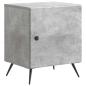 Preview: Nachttisch Betongrau 43 x 34,5 x 50 cm Holzwerkstoff