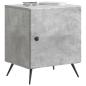 Preview: Nachttisch Betongrau 43 x 34,5 x 50 cm Holzwerkstoff