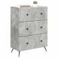 Preview: Schubladenschrank 66 x 34,5 x 90 cm Holzwerkstoff Betongrau