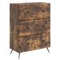 Preview: Schubladenschrank 66 x 34,5 x 90 cm Holzwerkstoff R?uchereiche