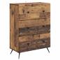 Preview: Schubladenschrank 66 x 34,5 x 90 cm Holzwerkstoff Altholz