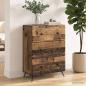 Preview: Schubladenschrank 66 x 34,5 x 90 cm Holzwerkstoff Altholz