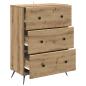 Preview: Schubladenschrank 66 x 34,5 x 90 cm Holzwerkstoff Artisan-Eiche