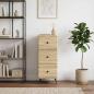 Preview: Schubladenschrank Sonoma-Eiche 33 x 34,5 x 90 cm Holzwerkstoff