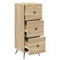 Preview: Schubladenschrank Sonoma-Eiche 33 x 34,5 x 90 cm Holzwerkstoff