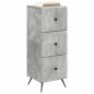 Preview: Schubladenschrank Betongrau 33 x 34,5 x 90 cm Holzwerkstoff