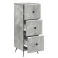 Preview: Schubladenschrank Betongrau 33 x 34,5 x 90 cm Holzwerkstoff