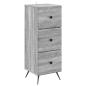 Preview: Schubladenschrank Graues Sonoma 33 x 34,5 x 90 cm Holzwerkstoff