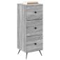 Preview: Schubladenschrank Graues Sonoma 33 x 34,5 x 90 cm Holzwerkstoff