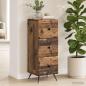 Preview: Schubladenschrank Altholz 33 x 34,5 x 90 cm Holzwerkstoff