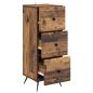 Preview: Schubladenschrank Altholz 33 x 34,5 x 90 cm Holzwerkstoff