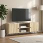 Preview: ARDEBO.de - TV-Schränk 150 x 31 x 50 cm Sonoma-Eiche Holzwerkstoff