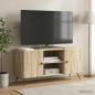 Preview: ARDEBO.de - TV-Schränk 102 x 34,5 x 50 cm Sonoma-Eiche Holzwerkstoff