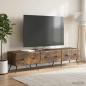Preview: ARDEBO.de - TV-Schränk Geräucherte Eiche 147 x 34,5 x 30 cm Holzwerkstoff