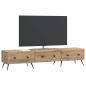 Preview: TV-Schränk 147 x 34,5 x 30 cm Artisan-Eiche Holzwerkstoff