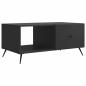 Preview: Couchtisch Schwarz 90 x 50 x 40 cm Holzwerkstoff