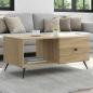 Preview: ARDEBO.de - Couchtisch Sonoma-Eiche 90 x 50 x 40 cm Holzwerkstoff