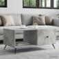Preview: ARDEBO.de - Couchtisch Betongrau 90 x 50 x 40 cm Holzwerkstoff