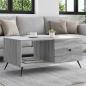 Preview: ARDEBO.de - Couchtisch Sonoma-Grau 90 x 50 x 40 cm Holzwerkstoff