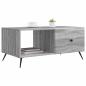 Preview: Couchtisch Sonoma-Grau 90 x 50 x 40 cm Holzwerkstoff
