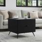 Preview: ARDEBO.de - Couchtisch Schwarz 49 x 50 x 40 cm Holzwerkstoff