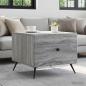 Preview: ARDEBO.de - Couchtisch Sonoma-Grau 49 x 50 x 40 cm Holzwerkstoff