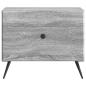 Preview: Couchtisch Sonoma-Grau 49 x 50 x 40 cm Holzwerkstoff