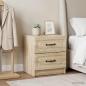 Preview: ARDEBO.de - Nachttisch 2 Stk. Sonoma-Eiche 43 x 34,5 x 44,5 cm