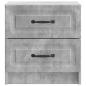 Preview: Nachttisch Betongrau 43 x 34,5 x 44,5 cm Holzwerkstoff