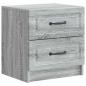 Preview: Nachttisch Sonoma-Grau 43 x 34,5 x 44,5 cm Holzwerkstoff