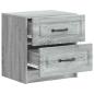 Preview: Nachttisch Sonoma-Grau 43 x 34,5 x 44,5 cm Holzwerkstoff