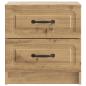 Preview: Nachttisch Artisan-Eiche 43 x 34,5 x 44,5 cm Holzwerkstoff