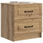 Preview: Nachttisch 2 stk. Artisan-Eiche 43 x 34,5 x 44,5 cm