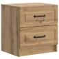 Preview: Nachttisch 2 stk. Artisan-Eiche 43 x 34,5 x 44,5 cm