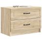 Preview: Nachttisch Sonoma-Eiche 62 x 34,5 x 44,5 cm Holzwerkstoff