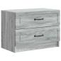 Preview: Nachttisch Sonoma-Grau 62 x 34,5 x 44,5 cm Holzwerkstoff