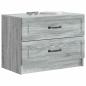 Preview: Nachttisch Sonoma-Grau 62 x 34,5 x 44,5 cm Holzwerkstoff
