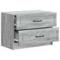 Preview: Nachttisch Sonoma-Grau 62 x 34,5 x 44,5 cm Holzwerkstoff