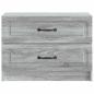 Preview: Nachttisch Sonoma-Grau 62 x 34,5 x 44,5 cm Holzwerkstoff