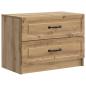 Preview: Nachttisch Artisan-Eiche 62 x 34,5 x 44,5 cm Holzwerkstoff